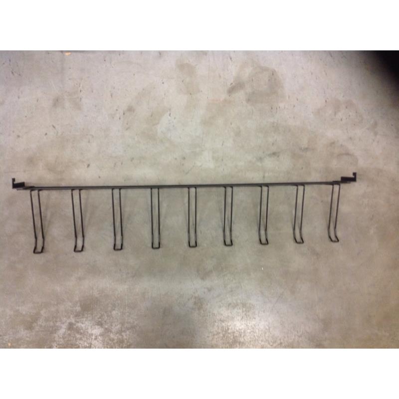 Lussenrek Horizontaal Zwart 9 posities buzzy