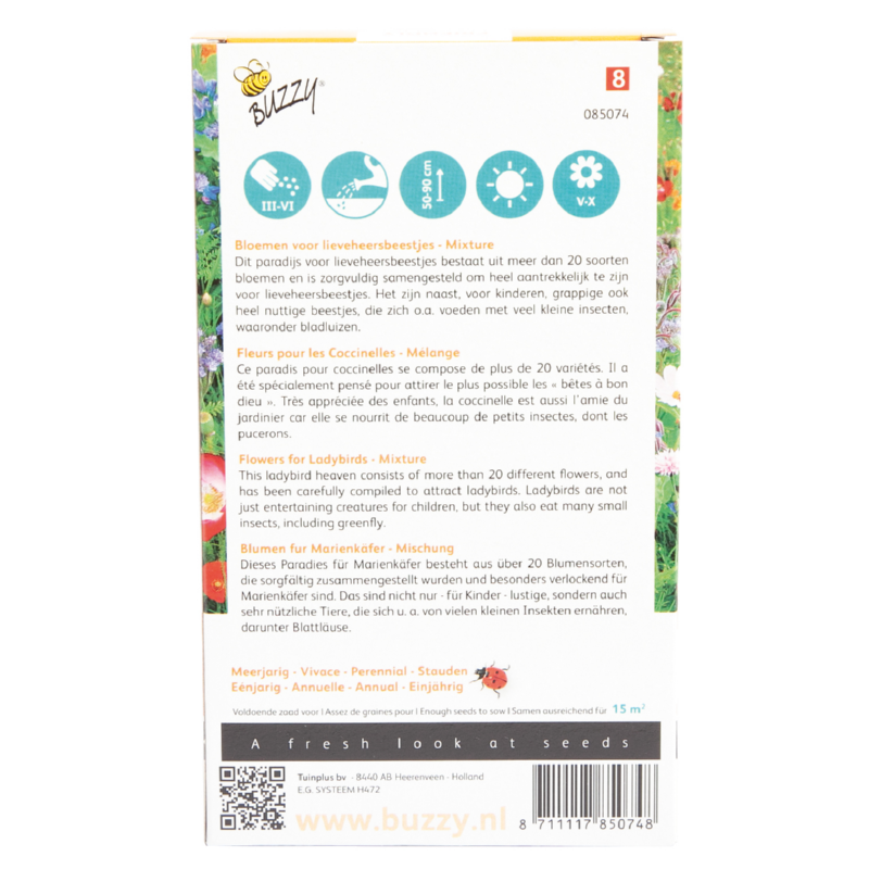 Buzzy® Friendly Flowers Mix Lady Bug 15m²