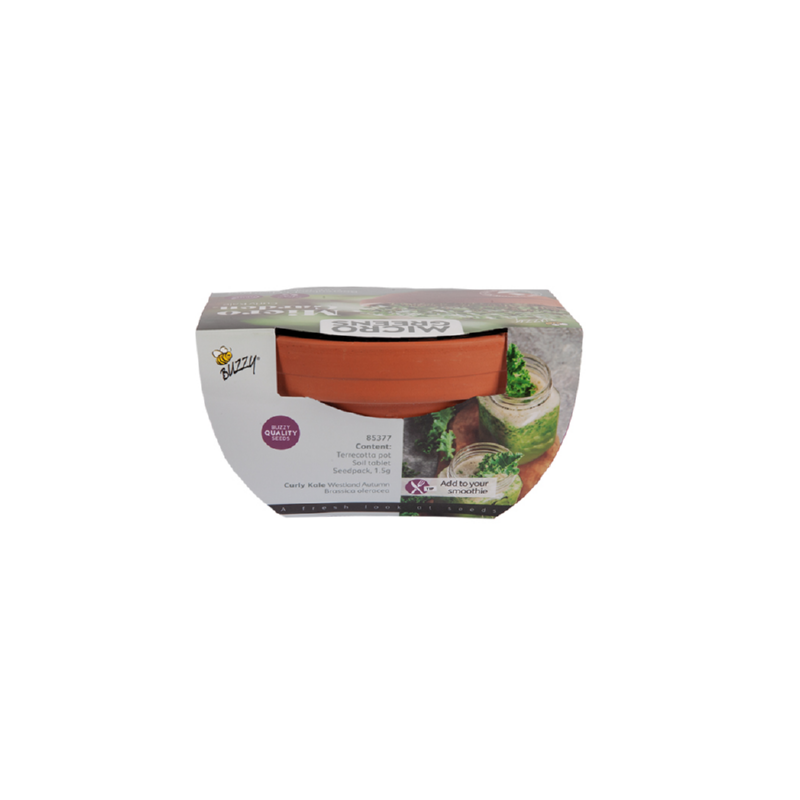 Buzzy® Microgreens Terracotta dish Borecole