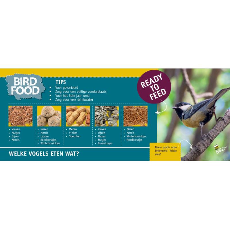 Kopkaart Buzzy Birds information 39.7x99.5 (1)