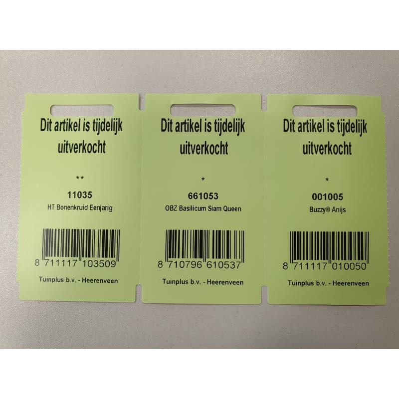 Shelf tickets Buzzy 4x81