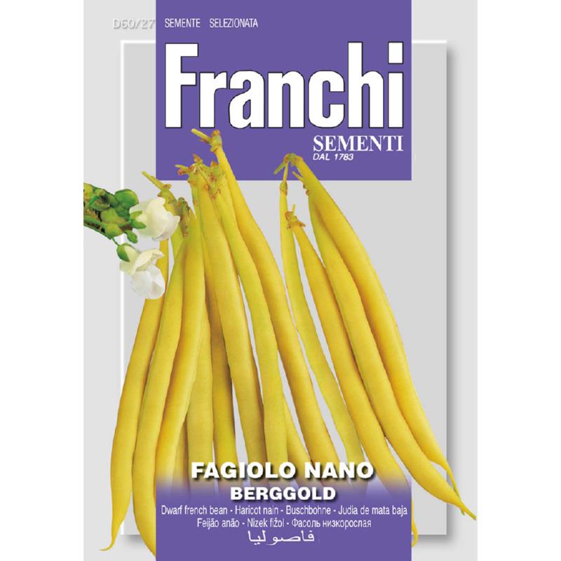Fr French bean, Fagiolo Nano berggold 60/27