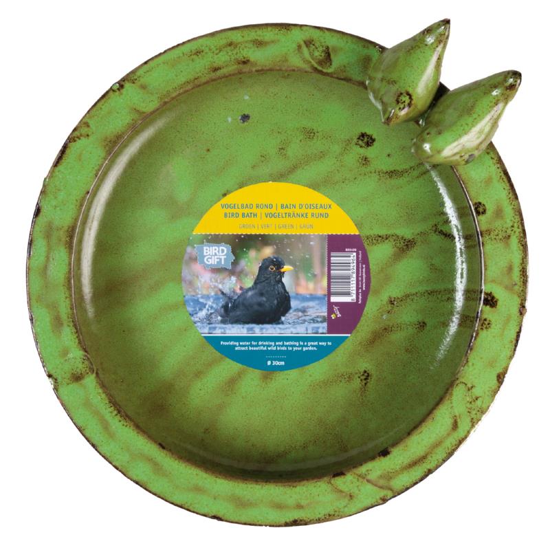 Vogelbad Rond Groen