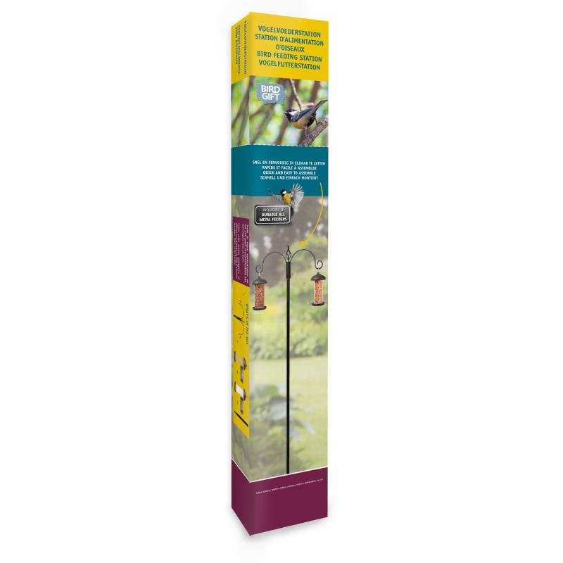 Bûten Gift Blacksteel Futterstation komplett und 2 feeders
