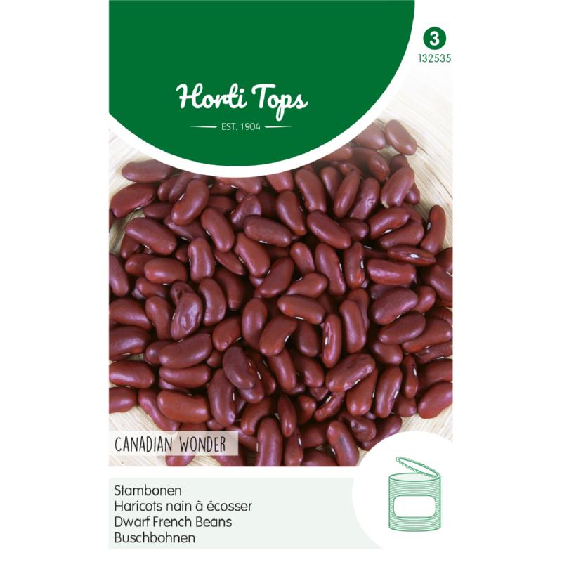 Horti Tops® Dwarf French Beans Canadian Wonder, 15g