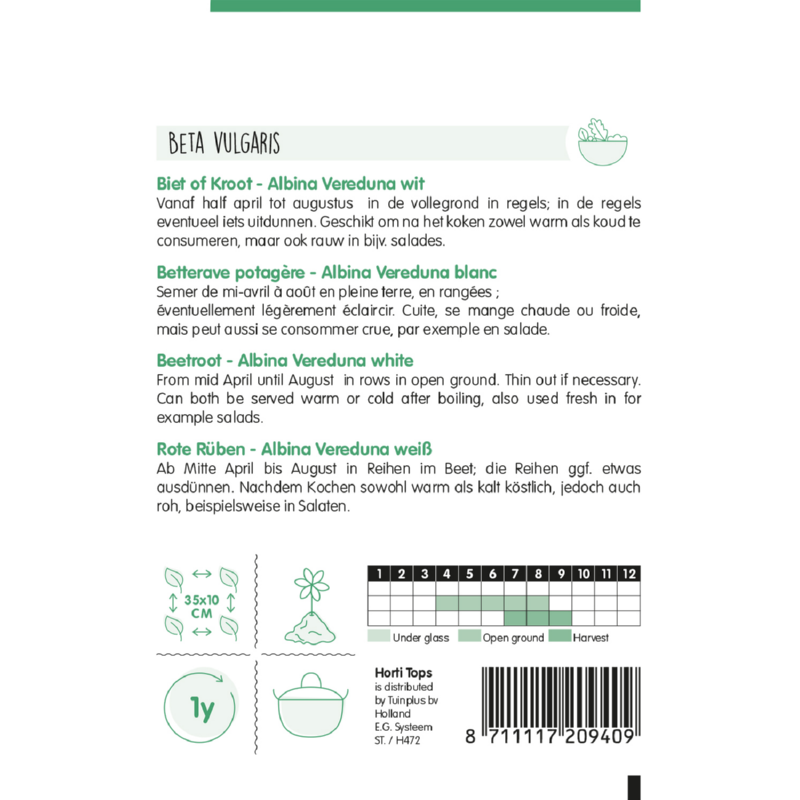 Horti Tops® Beetroot Albina Vereduna white