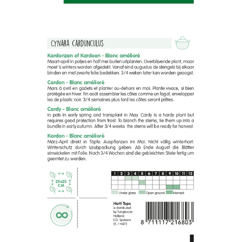 Horti Tops® Cardy Blanc amélioré