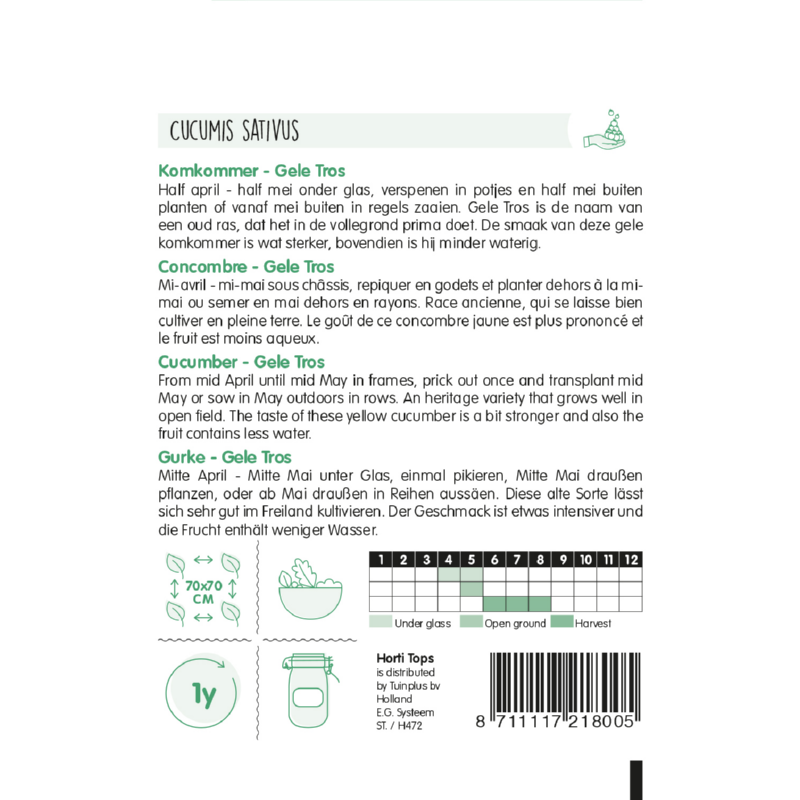 Horti Tops® Cucumber Dutch Yellow
