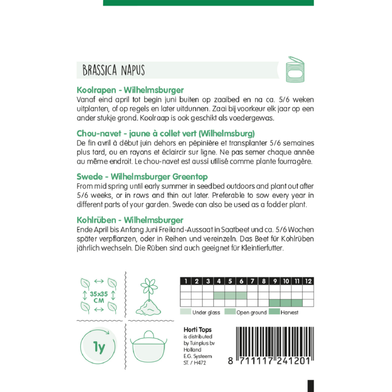 Horti Tops® Rutabaga(Swede)Wilhelm.Greentop