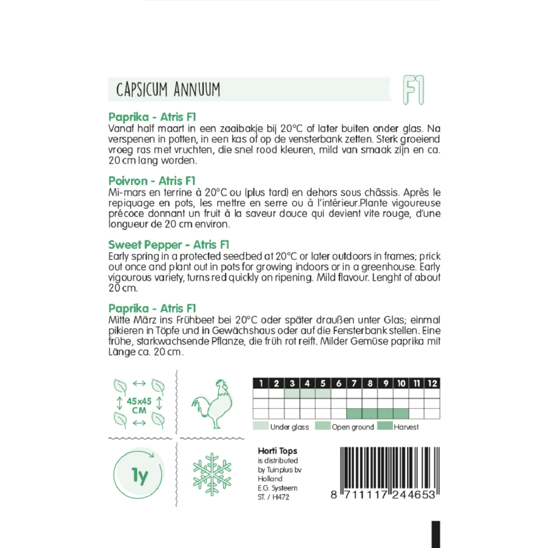 Horti Tops® Capsicum Atris F1