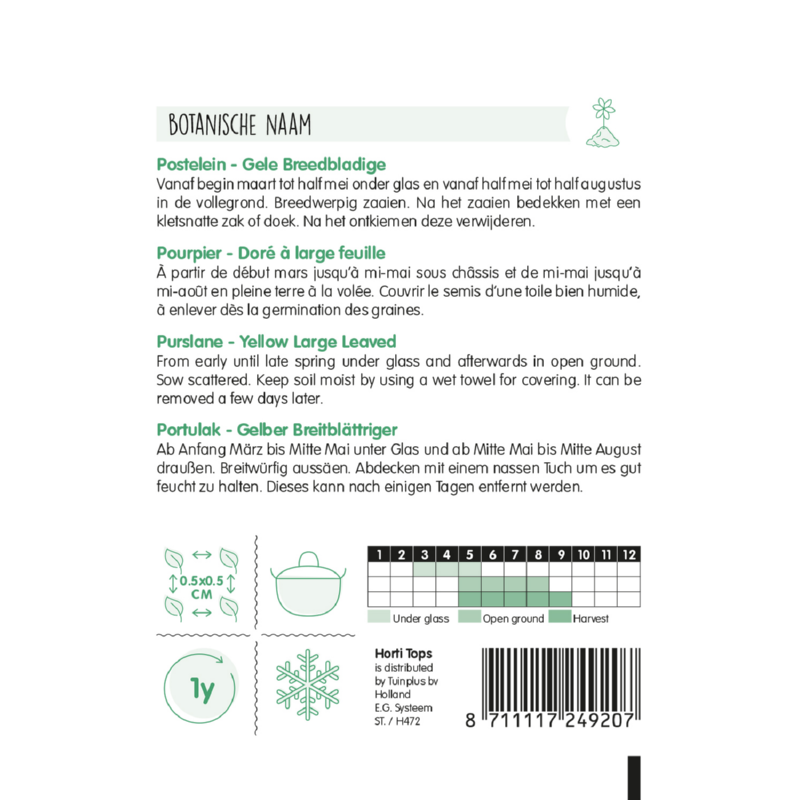 HT Postelein Gele Breedbladige