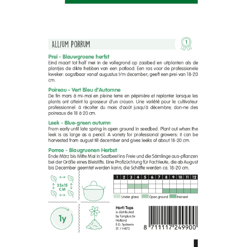 Horti Tops® Leek Bluegreen Autumn Ideal