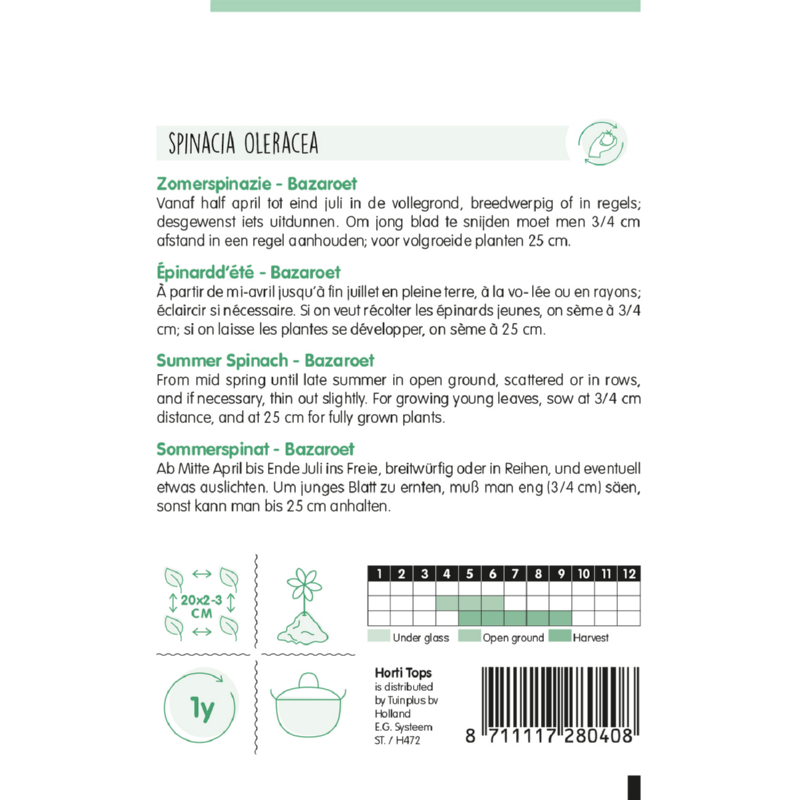 Horti Tops® Summer Spinach Bazaroet
