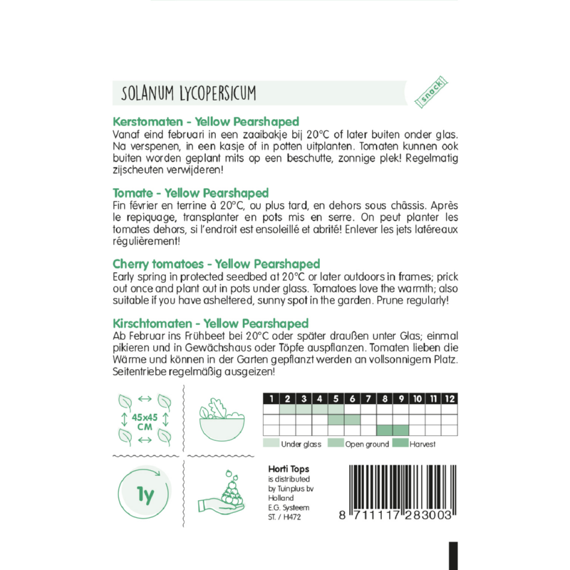 HT Tomaten Yellow Pearshaped