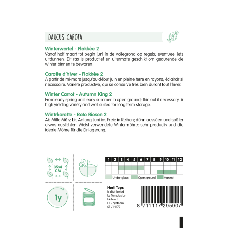 HT Winterwortelen Flakkée 2 -10g