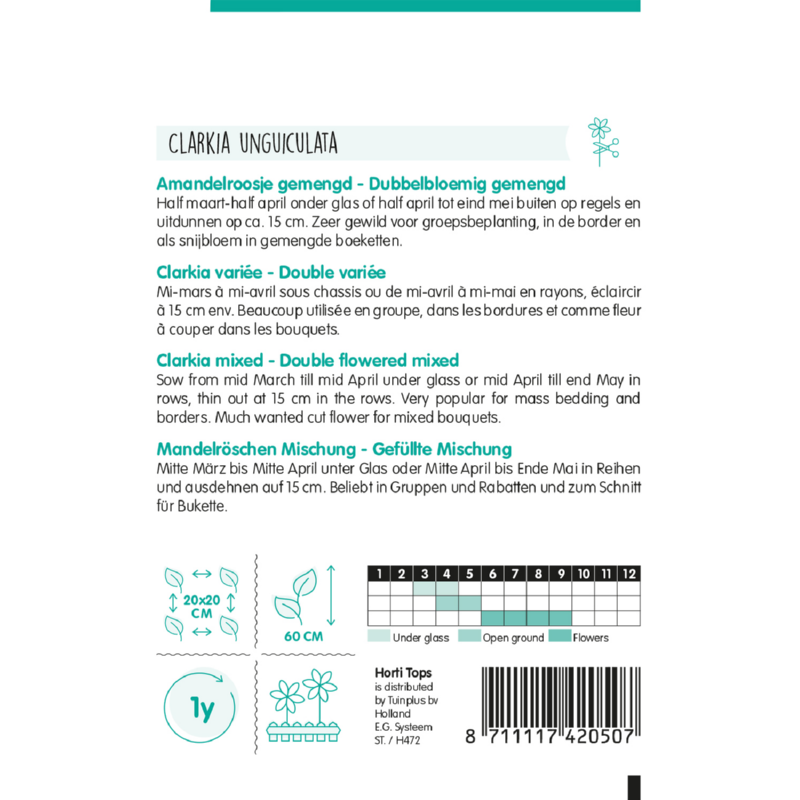 Horti Tops® Clarkia Elegans Double Mixed