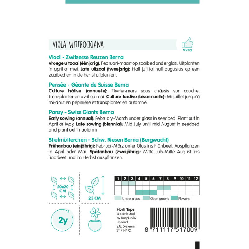 Horti Tops® Viola Wittr. Swiss Giants Berna Violet-Blue