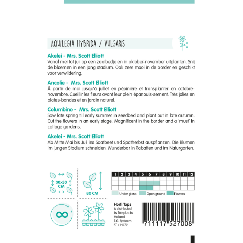 Horti Tops® Aquilegia Coerulea Mrs. Scott Elliott
