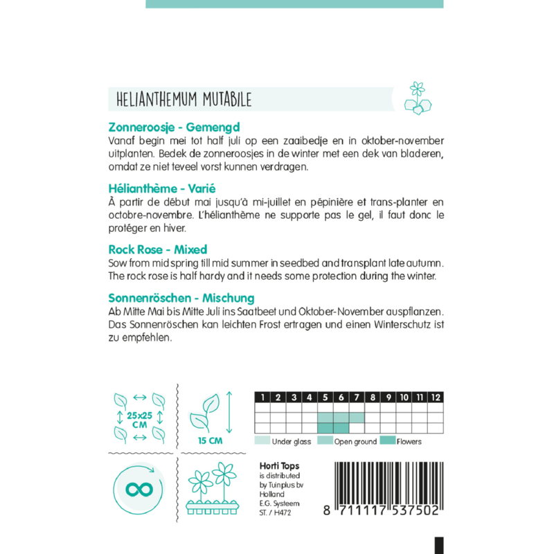 Horti Tops® Helianthemum Mutabile Mixed