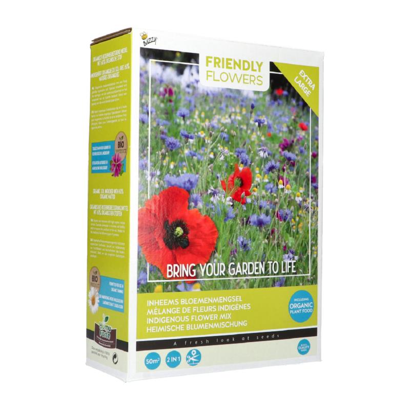 Buzzy® Friendly Flowers XL Inheems 50m²