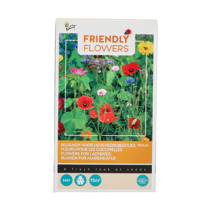 Buzzy® Friendly Flowers Mix Lady Bug 15m²