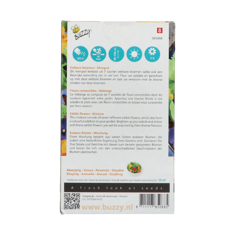 Buzzy® Friendly Flowers Edible Flowers 15m²