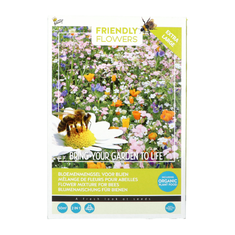 Buzzy® Friendly Flowers XL Bees 50m²