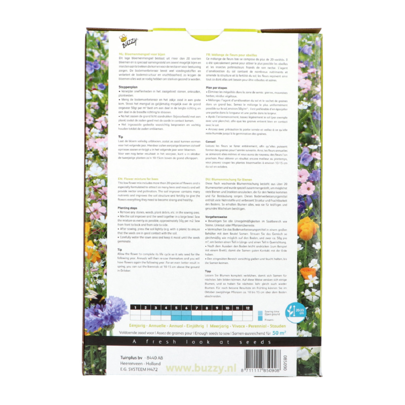 Buzzy® Friendly Flowers XL Bees 50m²