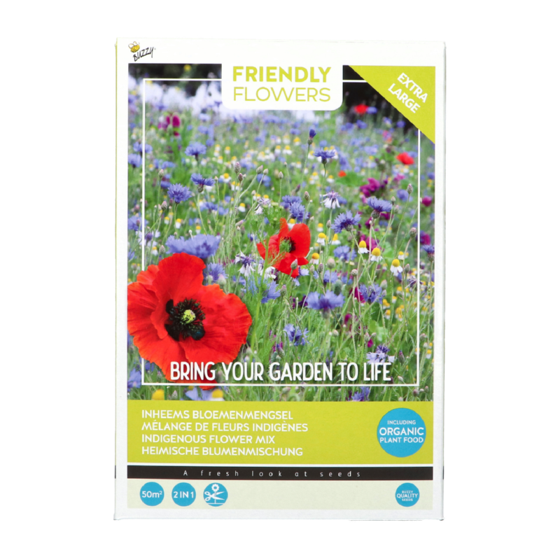 Buzzy® Friendly Flowers XL Inheems 50m²
