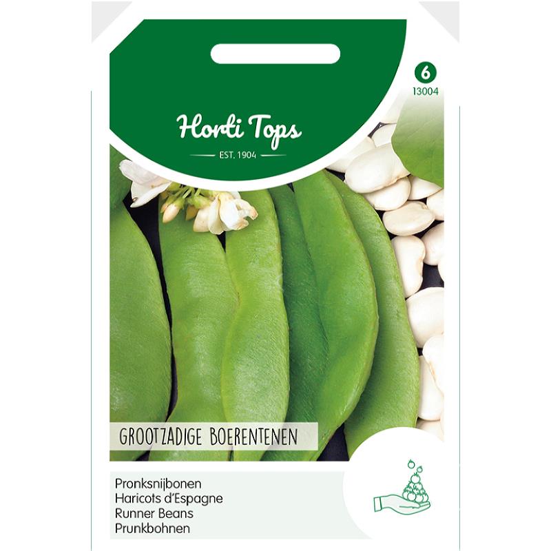 Runner Beans Large White Seeded, 100g
