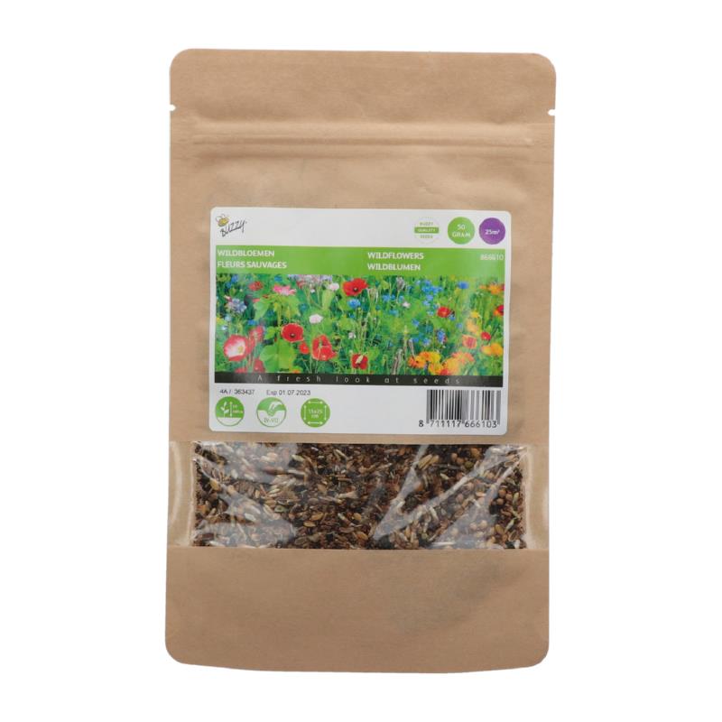 Wildbloemen Een en Meerjarig Gemengd 25m2