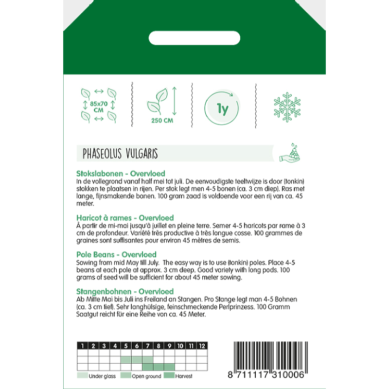 Stokslabonen Overvloed, type Rentegever, 100g