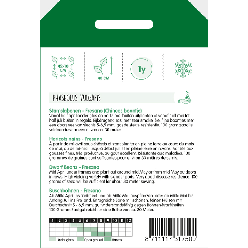 Stamslabonen Fresano, 100g (wordt Odeon)