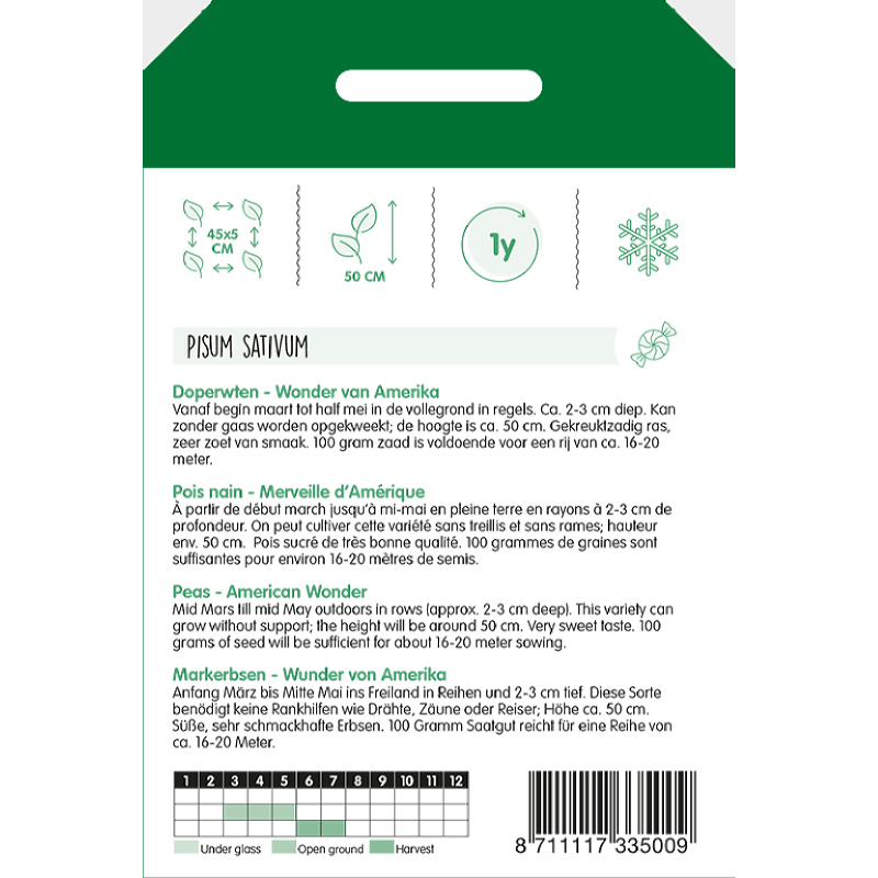 Peas American Wonder, 100g