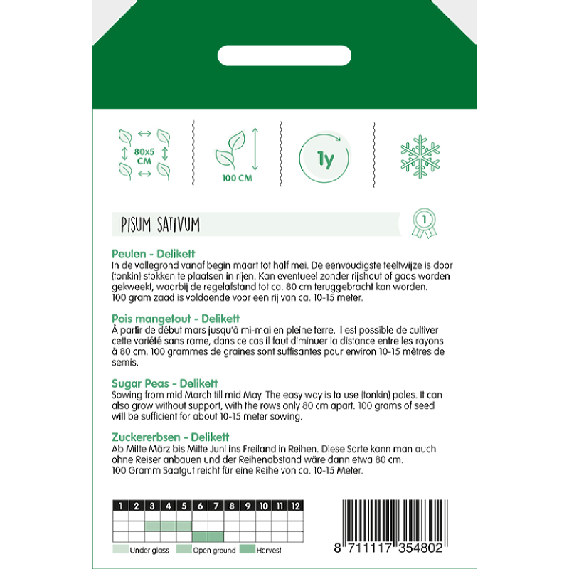Peulen Delikett (Sugar Snap), 100g