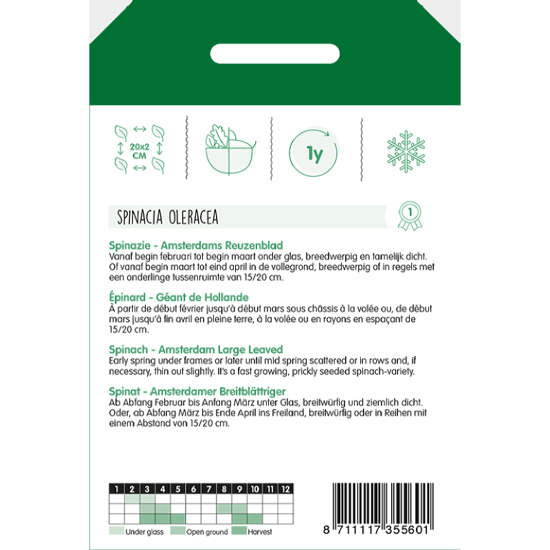 Spinach Amsterdam Prickly Seeded, 100g