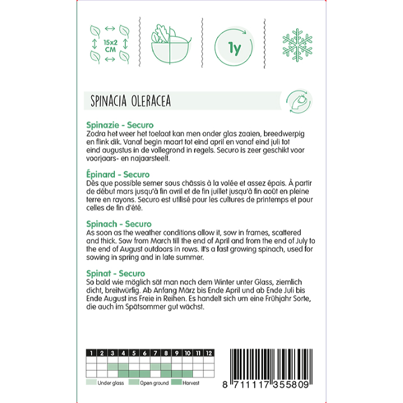 Spinazie Securo, 100g