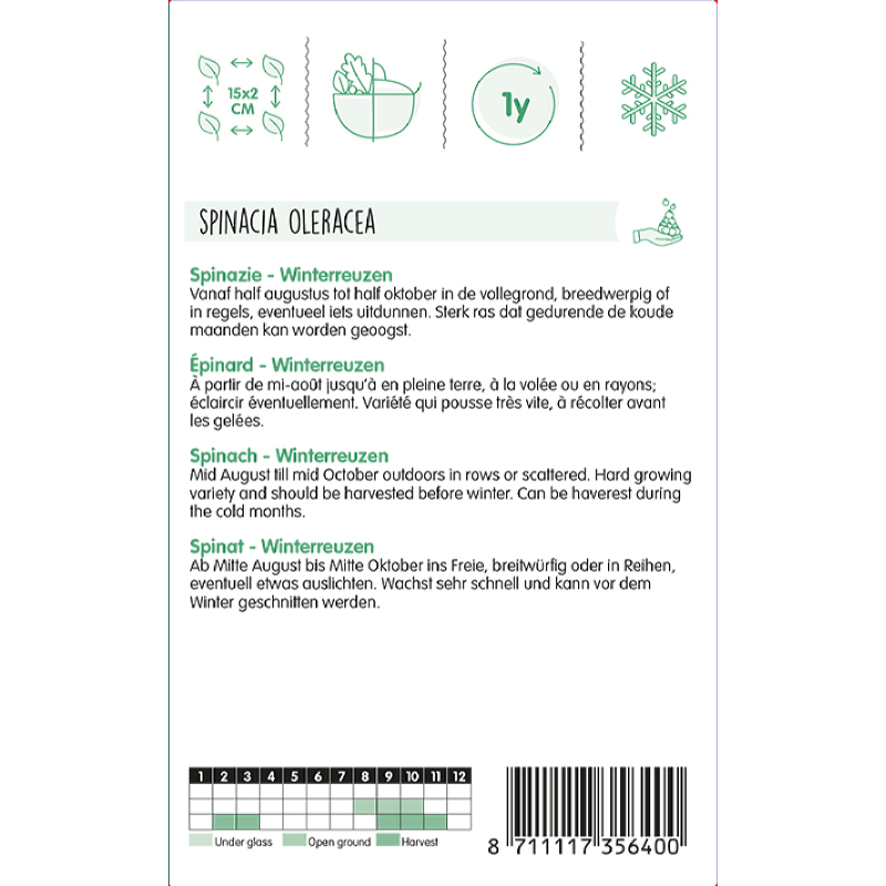 Spinach Viroflex F1, 100g