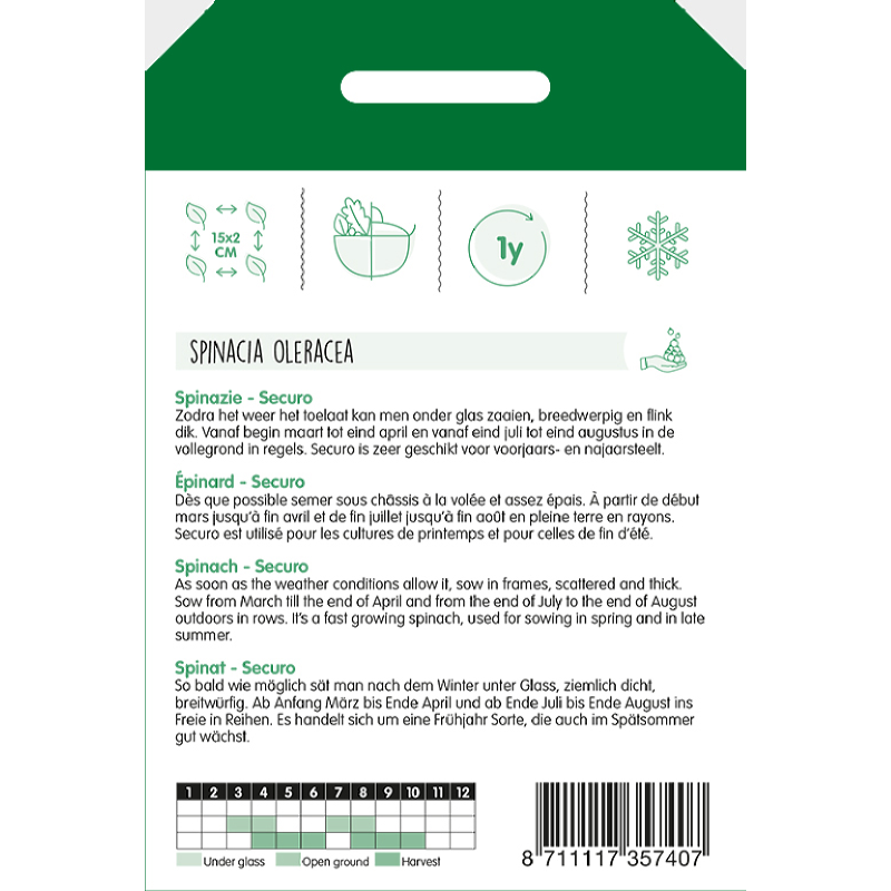 Spinazie Securo, 50g