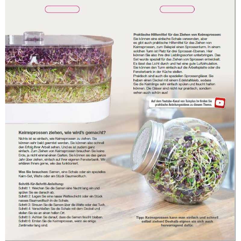 Brochure Buzzy Organic Sprouting  Deutsch