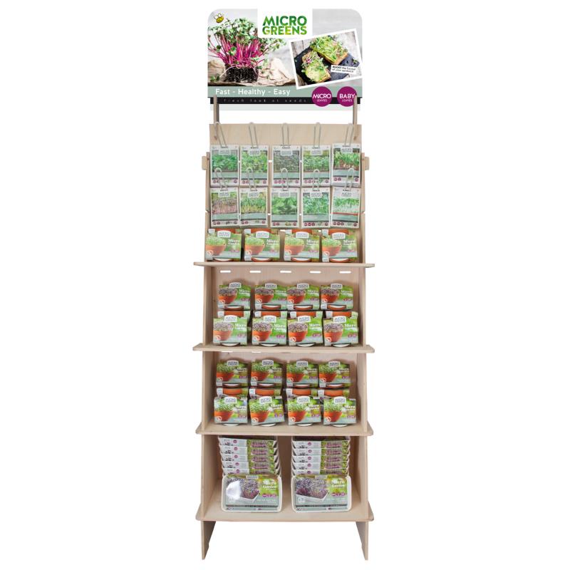 Buzzy® Display Microgreens wood