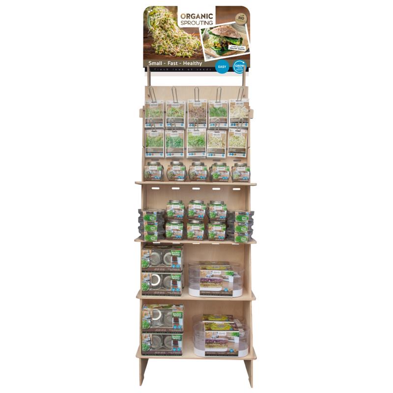 Buzzy® Organic Sprouting display wooden