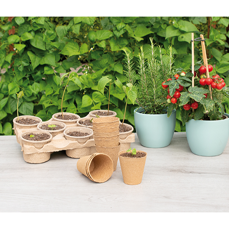 SOGO Biodegradable pots 8cm round 10pcs