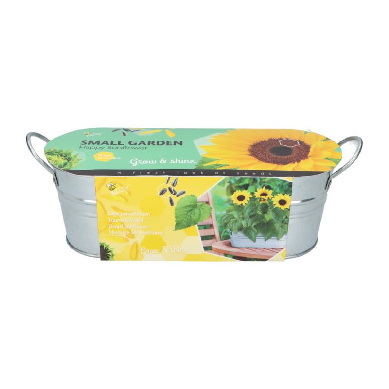 Buzzy® Jardinière en Zinc Small Garden Happy Sunflower