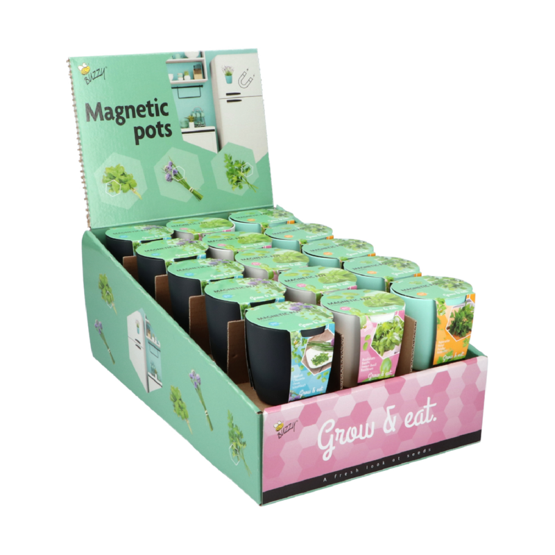 Display Magneet potjes kruiden assorti 3x10