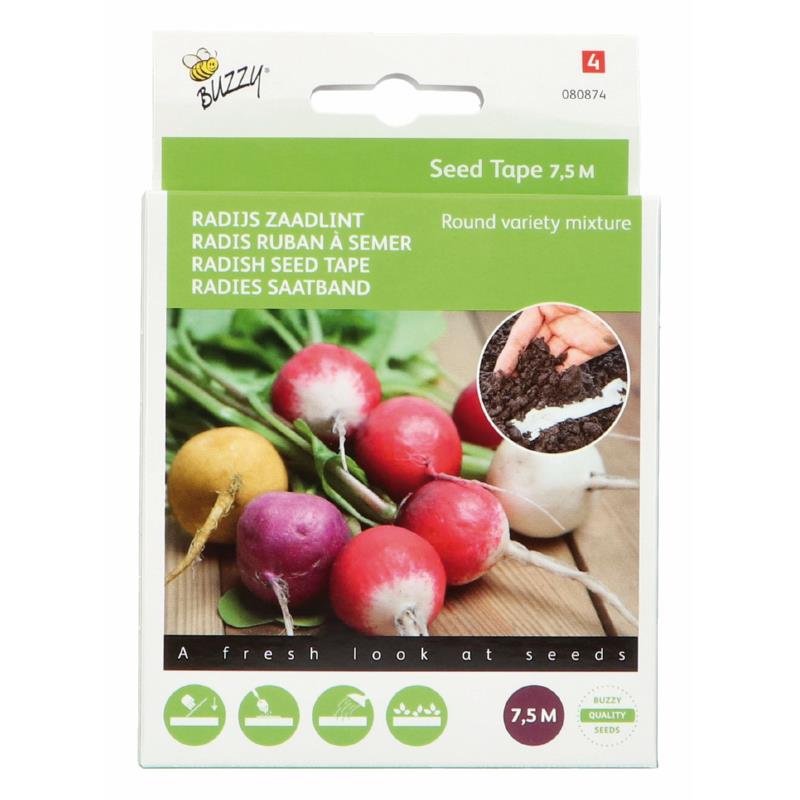 Buzzy® Seed Tape Radish round variety mixture