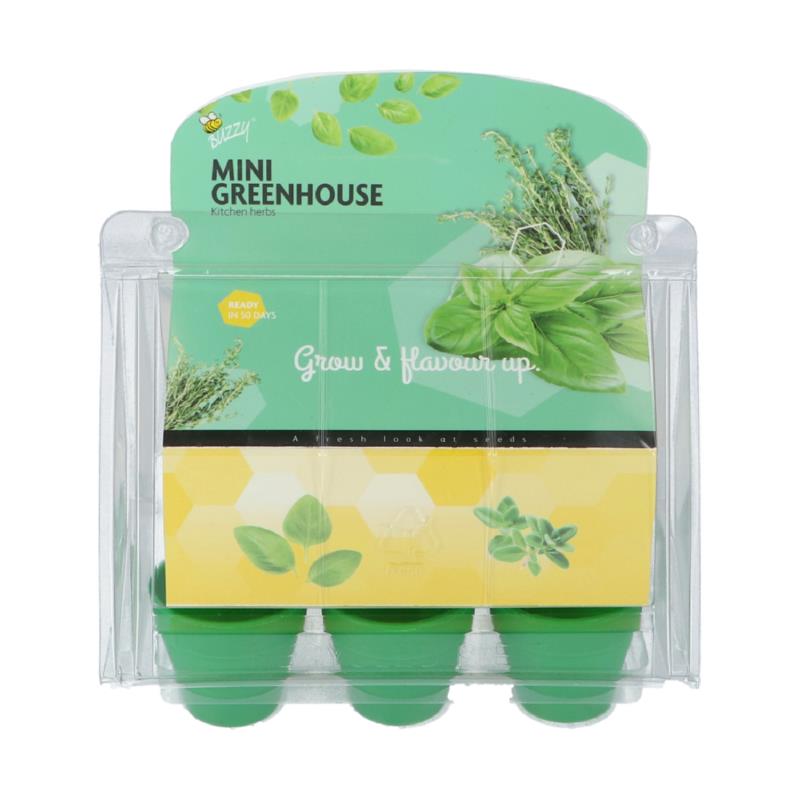 Buzzy® Mini Greenhouse Kitchen Herbs