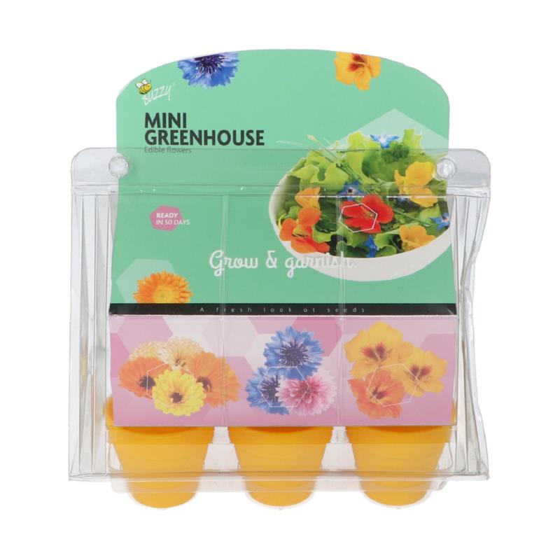 Buzzy® Mini Greenhouse Edible Flowers (8)