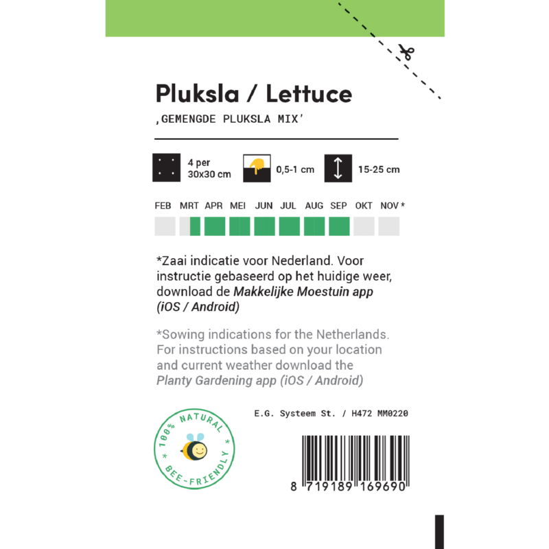 Makkelijke Moestuin Pluksla