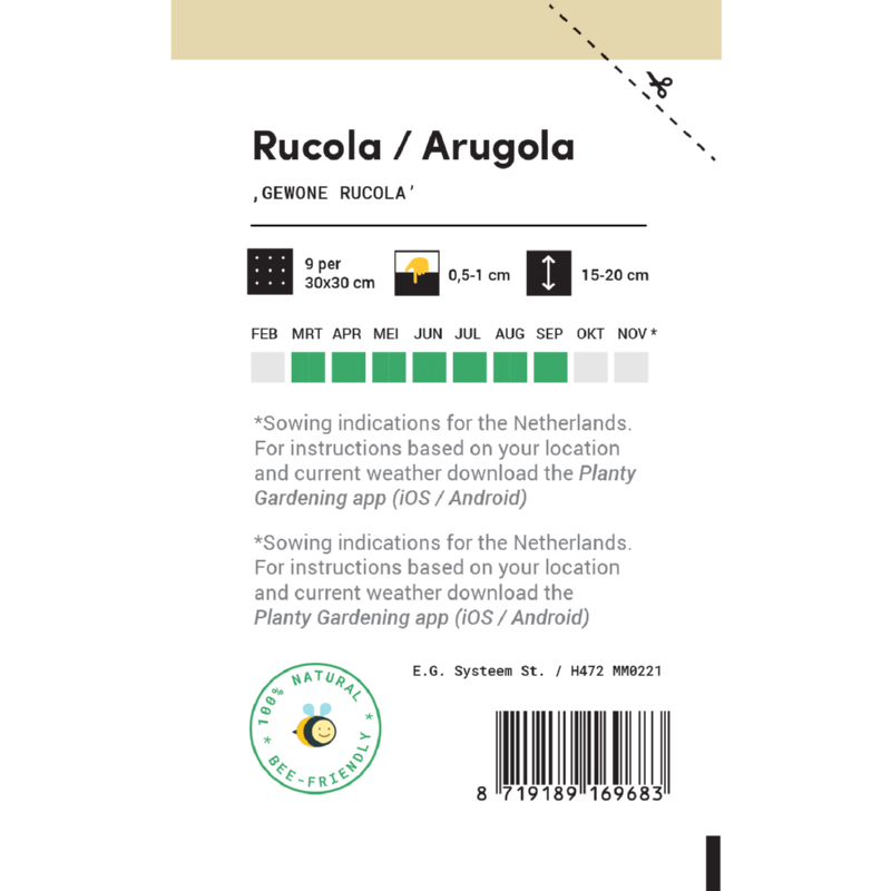 Makkelijke Moestuin Rucola